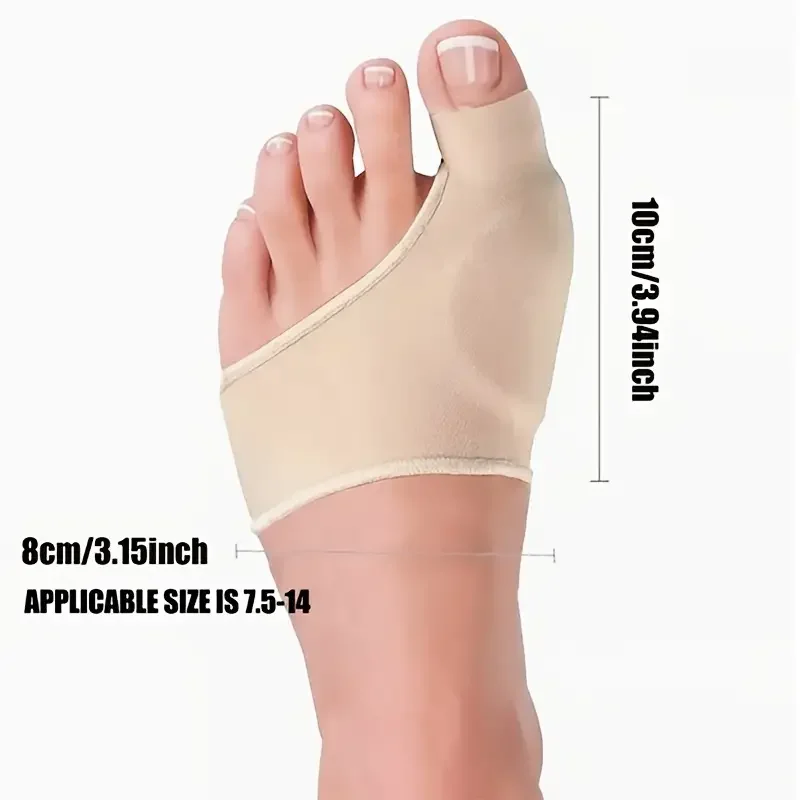Ankle Brace Sock - Silicone Toe Separator Socks - Adjustable