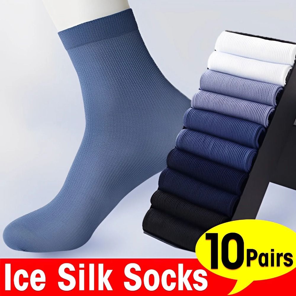 10pairs New Elastic Breathable - Silk Sock Bamboo ulasan dan harga
